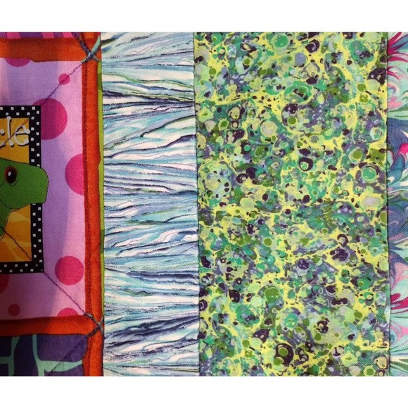 Andover Alpha Buddies Finished Baby Quilt, Bright Colors, 51" x 34" - Picture 4 of 6